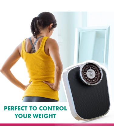 Adamson A26 Scales for Body Weight - New 2022 - Up to 350 lb  Anti-Skid Rubber Surface  Extra Large Numbers - High Precision Bathroom Scale Analog - Durable with 20-Year Warranty - Buy Online on GoSupps.com
