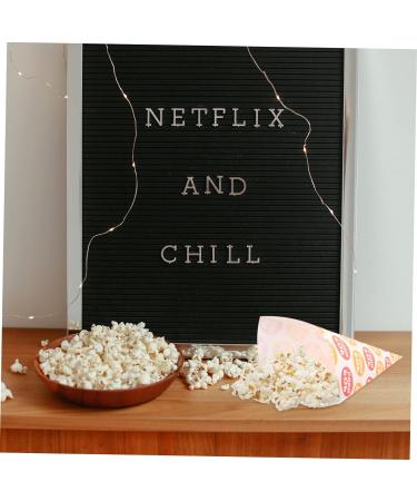 MAGICLULU 100 Pcs Popcorn Bag Paper Bags Goodie Bag Treats for Candy Party Cone Bags Paper Cones Clear Packing Bags Wedding Cone Bags Christmas Cone Bags Marshmallows Child Snack Mini - Buy Online on GoSupps.com