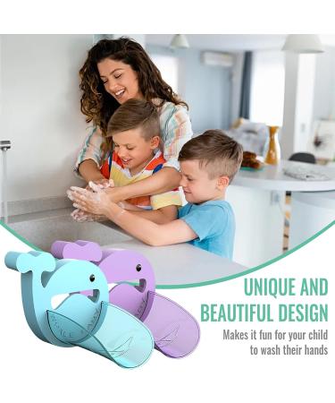Buy MOK 2-Piece Children Tap Extender | Cartoon Faucet Extension for Kids | Perfect for Hand Washing in Kitchen & Bathroom - Buy Online on GoSupps.com