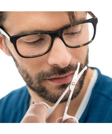 4-Piece Beard Shear Set & Mustache Scissors Kit for Men | Bart Kamm Grooming Tools with Storage Bag Style 2 - Buy Online on GoSupps.com