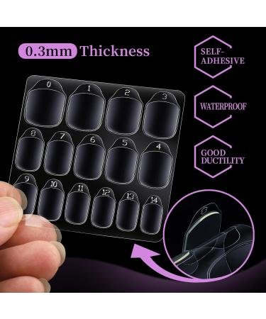 Teenitor 600pcs Press on Nail Adhesive Tabs - 15 Sizes Glue Stickers for Easy Application | Perfect for Press on Nails - 40 Sheets - Buy Online on GoSupps.com