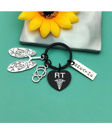 RT Respiratory Therapist Keychain Gifts | Lung Specialist Stethoscope Jewelry | Perfect for Father's Day & Nurse Day - Buy Online on GoSupps.com