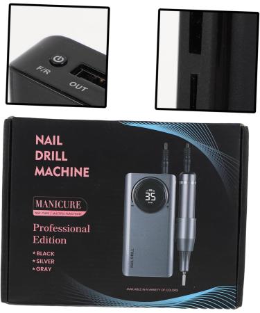DRESSOOS Portable Nail Drill Nail Polisher Aluminum Alloy Miss Clothing Set Mini Sanding Tool 14X7X2.5CM Black - Buy Online on GoSupps.com