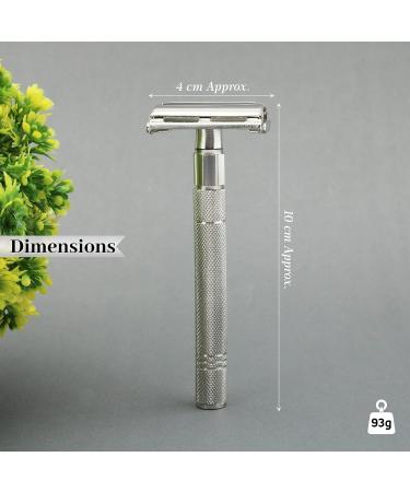 Haryali London Razor Plane - Premium Stainless Steel Wet Razor for Men & Women - Easy Blade Change - 1 Piece Pack - Buy Online on GoSupps.com