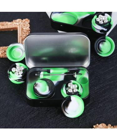 HOKING Portable Wax Carving Kit with Non-Stick Silicone Container Jars - 2pcs Set with Stainless Steel Spoons - Double-Headed Multicolor Design - Buy Online on GoSupps.com