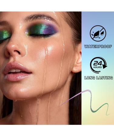  Jutqut Glitter Liquid Eyeliner - Metallic Finish - Waterproof - Glitter - Smudge-proof - Long-lasting - Highly pigmented formula - Eye Makeup - 05 - Buy Online on GoSupps.com