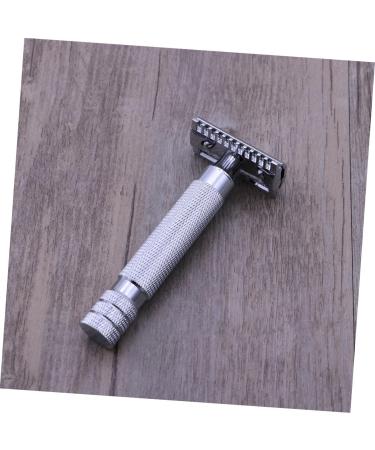 Beavorty Wooden Safety Razor for Men | Premium Double Edge Razor with Silver Holder - Eco-Friendly Grooming - Buy Online on GoSupps.com