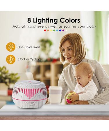 500ml Ultrasonic Aromatherapy Diffuser & Humidifier - Remote Controlled for Large Rooms - Cool Mist Vaporizer for Bedroom & Home - White/Black/White - Buy Online on GoSupps.com