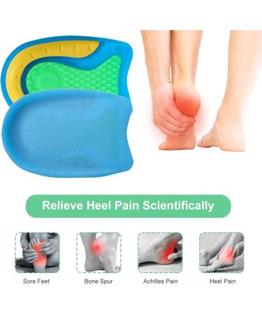 Sibba 4 Pcs Children Heel Cups - Arch Support Insoles for Comfort | Non-Slip Silicone Shoe Inserts | Breathable Cushion Sole Protectors for Little Sports - Buy Online on GoSupps.com