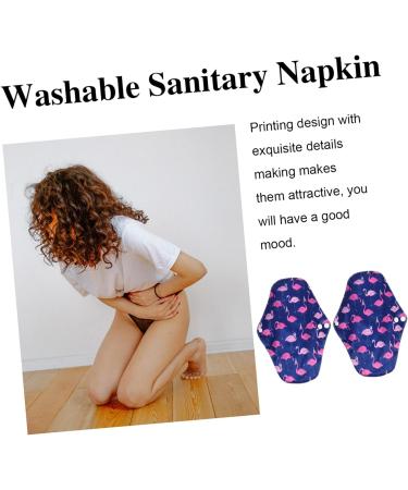 Washable Cloth Menstrual Pads Set | Reusable Light Incontinence & Menstrual Liners | Charcoal Fibre | Purple Napkin Towels - Buy Online on GoSupps.com