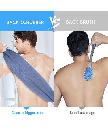 Evridwear Exfoliating Back Scrubber with Handles - Dual-Sided for Deep Cleansing and Blood Circulation - Men and Women - One Size - Buy Online on GoSupps.com