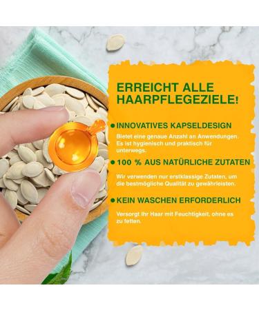 P-Beauty Hair Oil Capsules Pumpkin Seed Oil Keratin & Biotin 120 Capsules for External Use - Hair Growth - Scalp & Hair Care - Against Split Ends - Buy Online on GoSupps.com