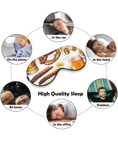 Traditional Oktoberfest Beer Sleep Mask - Adjustable Strap Eye Cover for Men and Women - Buy Online on GoSupps.com