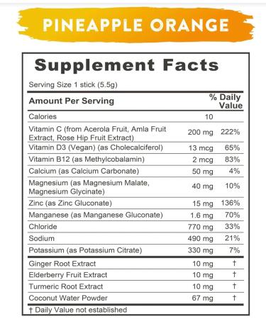 REDMOND Re-Lyte Immunity Multivitamin Supplement Mix (Pinapple Orange) Pineapple Orange - Buy Online on GoSupps.com