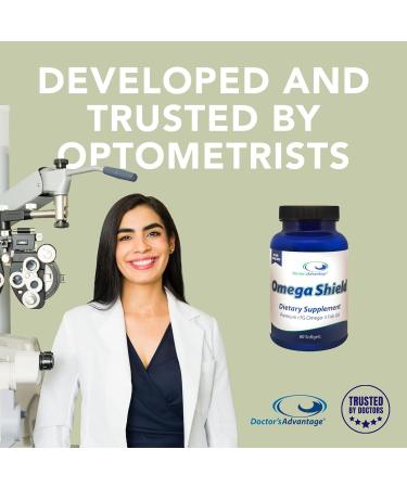 Doctor's Advantage Omega Shield Supplement - 60 Softgels 30-Day Supply - Premium Mercury-Free Triglyceride Omega 3 Fish Oil for Optimal Heart and Eye Health 2.0 - Buy Online on GoSupps.com