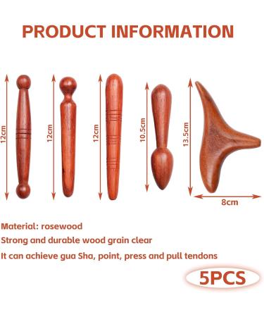 4-Piece Wooden Trigger Point Massager Set | Relieve Pain & Relax Muscles - Ideal for Foot Shoulder & Back - Buy Online on GoSupps.com