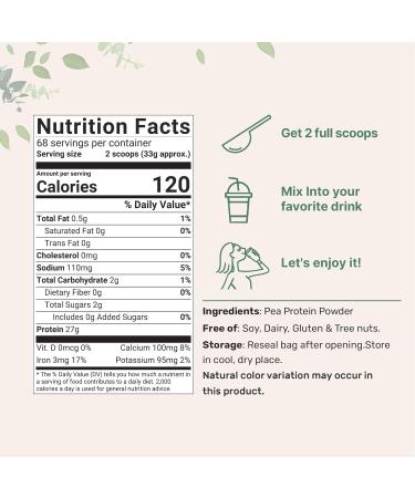 Micro Ingredients Pea Protein Powder | 5 lbs Plant-Based Vegan Protein | Non-GMO Keto Friendly 27g Serving Rich in BCAAs & EAAs - Buy Online on GoSupps.com