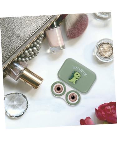 Buy SOLUSTRE Cute Lens Case with Mirror - Stylish & Functional Lens Container for Glasses - Buy Online on GoSupps.com