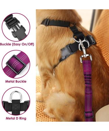Buy Slowton Dog Harness with Safety Belt for Car - Breathable Latex Puppy Harness for Everyday Sports (Fuchsie XXS) | International Shipping - Buy Online on GoSupps.com