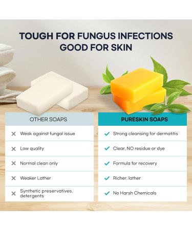 Extra Strength Tea Tree Antifungal Soap - Psoriasis Athlete's Foot & Eczema Relief | 2PCS Body Wash for Body Odor & Tinea Versicolor - Buy Online on GoSupps.com