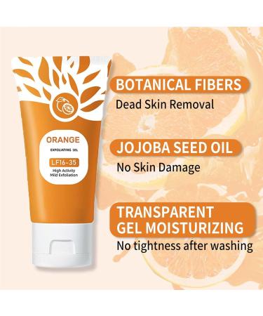 Orange Enzymes Exfoliating Gel for Face and Body Deep Pore Cleansing & Tightening Improve Blackhead Moisturizing Scrub to Smooth Skin Gentle for All Skin Types (2pc 50ml) 2pc 1.76 Ounce (Pack of 1) - Buy Online on GoSupps.com