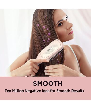 Askera Ceramic Hair Straightener Brush - 14 Temp Settings with Negative Ion Technology for Women | Anti-Scald, Temperature Lock, Auto-Off Function - Electric Heat Comb - Buy Online on GoSupps.com