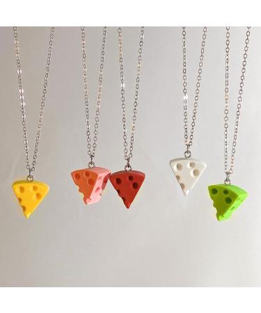 Shop Kuaiyiju Stylish Cheese Necklace - Trendy Choker & Collarbone Chain | Perfect Gift for Friends & Family in Green - Buy Online on GoSupps.com