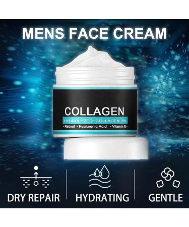 Anti Aging Mens Face Cream Mens Moisturiser Face Cream With Retionl Hyaluronic Acid Moisturiser For Men Anti Wrinkle Mens Face Moisturiser Hydrated Reduce Fine Lines Non-Greasy - Buy Online on GoSupps.com