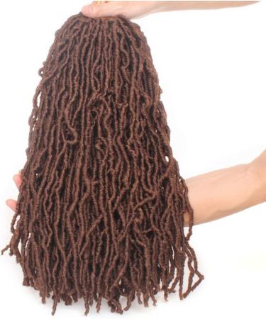Xtrend 7Packs Nu Soft Locs Crochet Hair 24 Inch Dark Brown Natural Goddess Distressed Faux Locs Soft Locs Wavy Dreadlock Crochet Braids Hair Extensions 18strands/pack for Black Women 30# 24 Inch (Pack of 7) 30# New Soft Locs - Buy Online on GoSupps.com