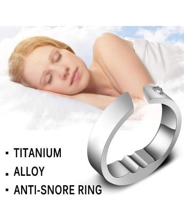 Titanium Steel Anti-Snoring Ring | Acupressure Natural Therapy Snoring Aid | Insomnia Solution (Extra Small) - Buy Online on GoSupps.com