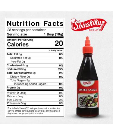 Shirakiku Gluten Free Oyster Sauce | Sweet & Savory Authentic Asian Cuisine Sauce | Natural Liquor Extract Non GMO | 18 Oz - Buy Online on GoSupps.com