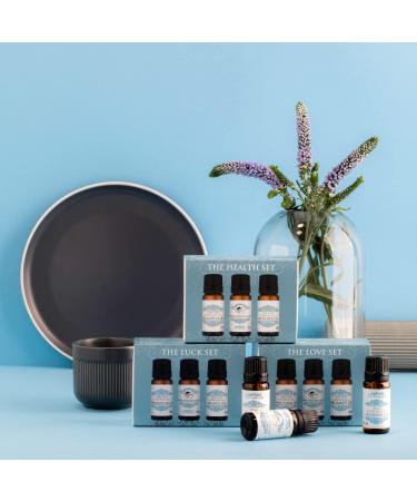 Essential Oils Set - 100% Natural Fragrance Oils | Four Thieves Lavender & Eucalyptus | Health Optima Natura - 3x10ml - Buy Online on GoSupps.com