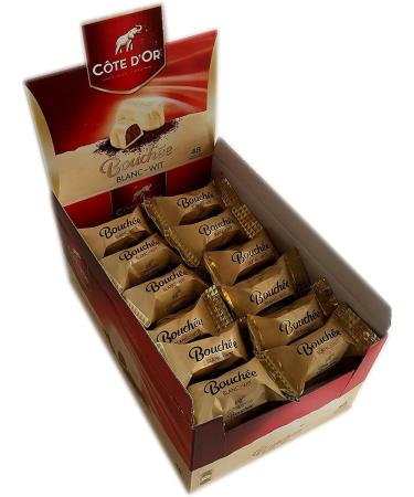 Cote D'or White White Wit Belgian Chocolates Mouths 24.5 g Pack of 48 - Buy Online on GoSupps.com