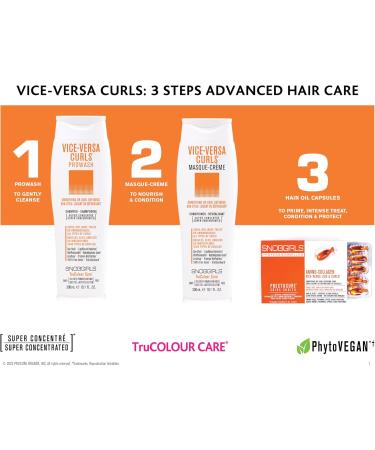 SNOBGIRLS VICE-VERSA CURLS Vegan Curly Hair Shampoo Smoothing or Curl Defining. Salon Hydrating Curl shampoo for Curly Dry Wavy Frizzy Hair All Types of Curls - Buy Online on GoSupps.com