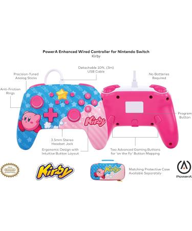 PowerA Enhanced Wired Controller for Nintendo Switch - Kirby | Officially Licensed - Buy Online on GoSupps.com