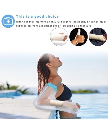 SUPERNIGHT Waterproof Full Arm Cast Cover Protector - Reusable Adult Sleeve for Shower, Broken Hand, Elbow, Wrists - Keep Wound Dry - Buy Online on GoSupps.com