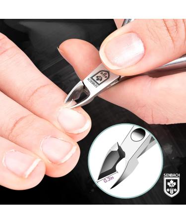 SENBACH Cuticle Trimmer with Cuticle Pusher Cuticle Remover Cuticle Nipper Professional Stainless Steel Cuticle Cutter Clipper Durable Pedicure Manicure Tools for Fingernails and Toenails (Green) Green (Pack of 2) - Buy Online on GoSupps.com