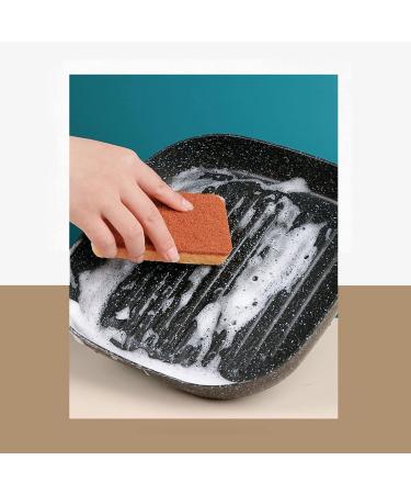 Lythor Natural Sponge 4 Pack Kitchen Dish Sponges Scrub Sponges with Non Scratch Biodegradable Compostable Cleaning Sponges (4) - Buy Online on GoSupps.com