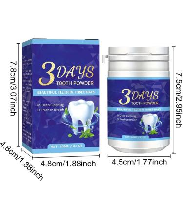 3 Days Purple Teeth Whitening Powder Teeth Whitening Powder for White Teeth Teeth Whitening and Bleaching Powder with Visible Cleaning Effect | Whiten Teeth - Cosmetic Teeth Cleaning (1) - Buy Online on GoSupps.com