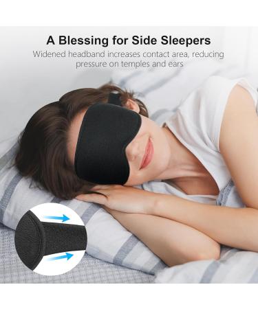 Gritin 100% Blackout Sleep Eye Mask - Ergonomic 3D Design for Men & Women | Ultra Soft Pressure-Free & Eyelash Friendly Night Blindfold - Buy Online on GoSupps.com