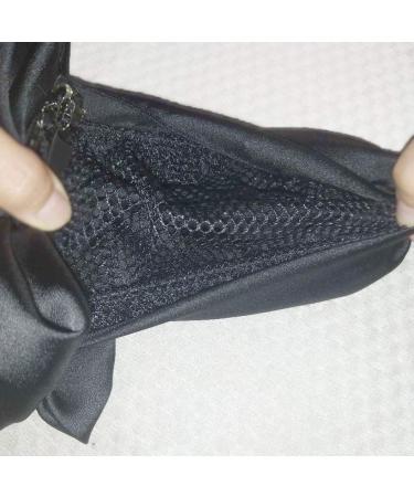 Women Black Hair Clip Ribbon Barrette with Net Chignon - Professional Bun Cover Snood Hairnet Bow-knot Decoration - Buy Online on GoSupps.com