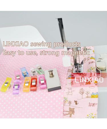 LINXIAO Magnetic Seam Guide & 9 Sewing Clips Set - Essential Sewing Supplies for Machine Sewing - Buy Online on GoSupps.com