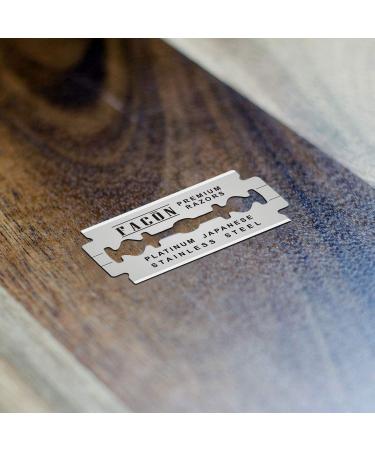 50 Platinum Japanese Stainless Steel Double Edge Razor Blades - Close, Smooth Shaving Experience - 200+ Shaves - Buy Online on GoSupps.com