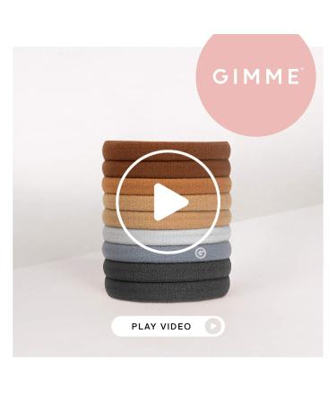 GIMME Bands Any Fit Hair Ties | No Break Microfiber Elastics for All-Day Hold | Gentle on Hair with No Snagging, Dents, or Breakage | Neutrals - Buy Online on GoSupps.com