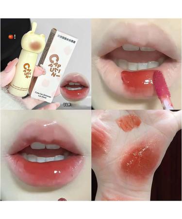 4 Couleurs Gloss L vres Hydratant Gloss L vres Brillant Mignon Chat Gel e Liquide Rouges L vres Hydratant Brillant Verre Finition Lipgloss - Buy Online on GoSupps.com