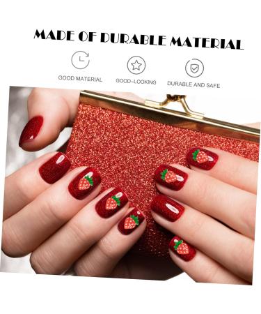 minkissy 60 Pcs Nail Art Accessories Nail Decorations Gemstones for Nails Strawberry Charms Jewelery for Girl Decoraciones Para U as Acr licas Nail Crystals Fruit Phone Case 3d Resin - Buy Online on GoSupps.com