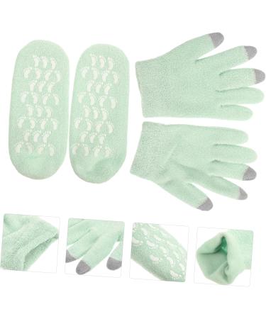 minkissy Hand Protection 1 Set Moisturizing Socks for Cracked Feet Women Moisturizing Gloves Feet Mask for Dry Cracked Feet Spa Socks Gel Gloves Yarn Dry Hands Women's Foot Socks - Buy Online on GoSupps.com