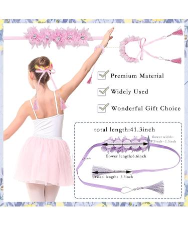 Pai Sence Ballet Bun Wrap Organza Flowers 6pcs/Pack for Girls and Women - Perfect Hair Accessories for Competitions, Weddings, and Parties! - Buy Online on GoSupps.com