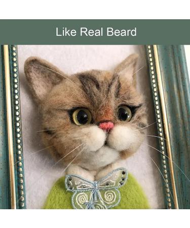 50 White Animal Whiskers for Crafts - Needle Felting Supplies - Buy Online on GoSupps.com