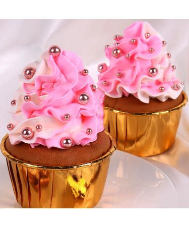 Edible Rose Gold Sugar Pearls | Premium Dessert Sprinkles for Cakes Cupcakes & Cookies - Perfect for Weddings & Celebrations - Buy Online on GoSupps.com